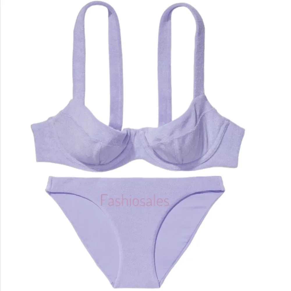Victorias Secret Set Wicked Push Up without padding terry Bikini Top & Bottom